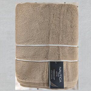 Nautica Ocean Soft Beige Bath Towel Measures 30 x 54 in